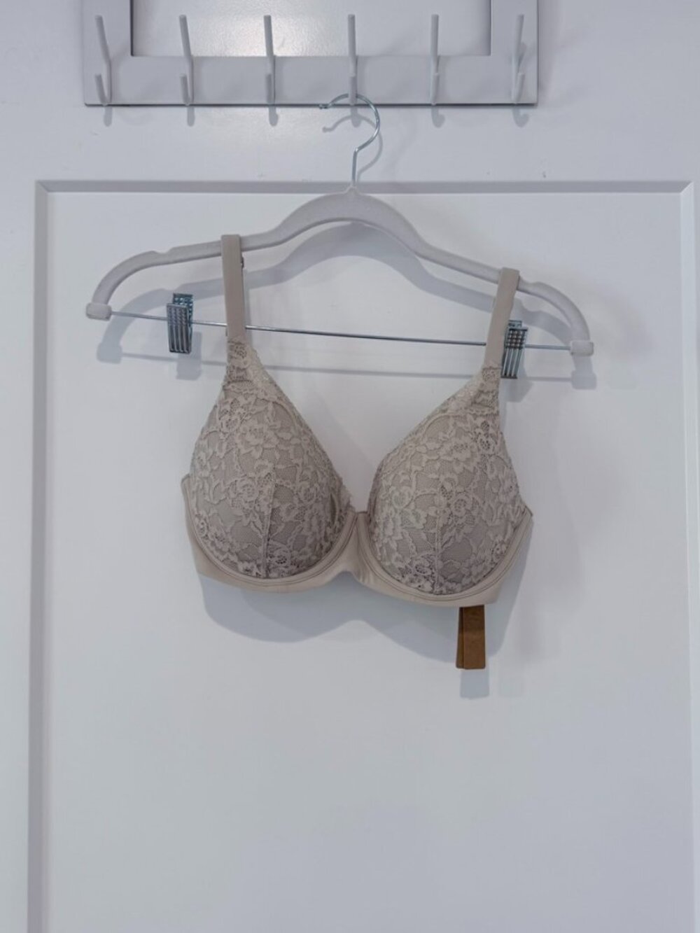NWT SKIMS FITS EVERYBODY LACE FULL COVERAGE BRA | STONE × 1 STONE / 32 / DD - Picture 6 of 15